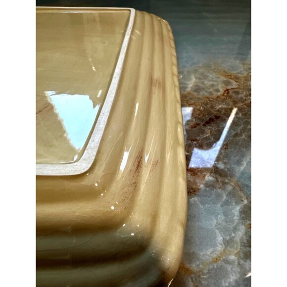 Square Artimino Tuscan Countryside Cream Stoneware 2 Dinner Plates - Picture 5 of 8